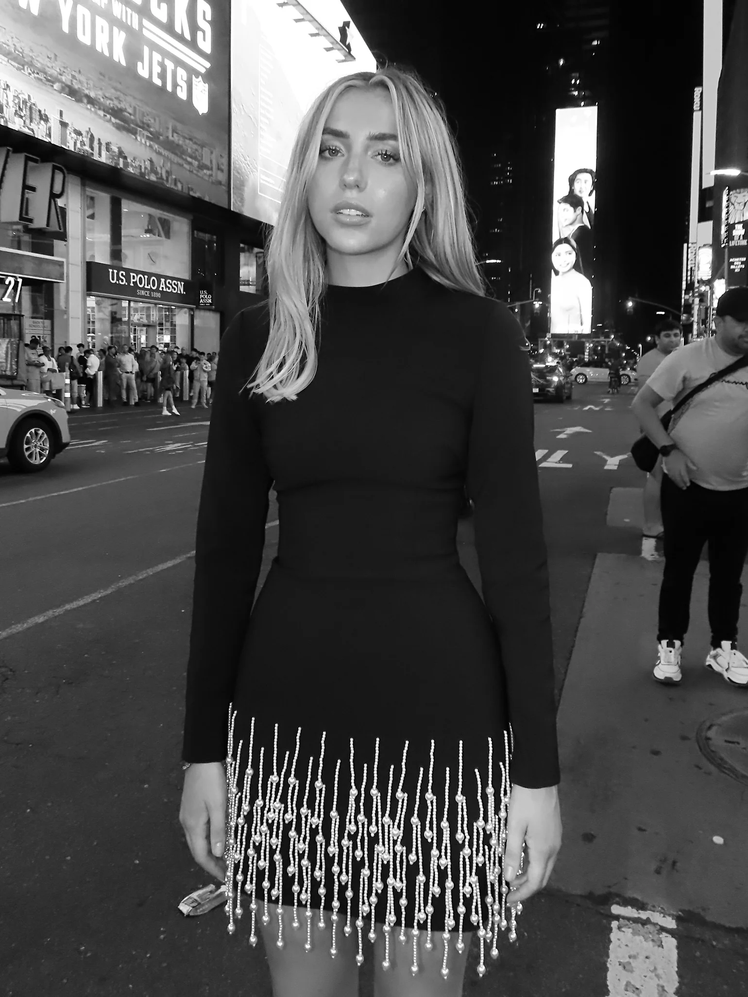 The Pearl Drop Long Sleeve Dress - Image 3